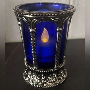 Cobalt Blue Glass Votive